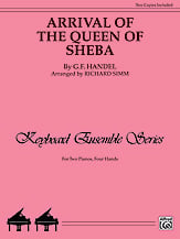 Arrival of the Queen of Sheba piano sheet music cover